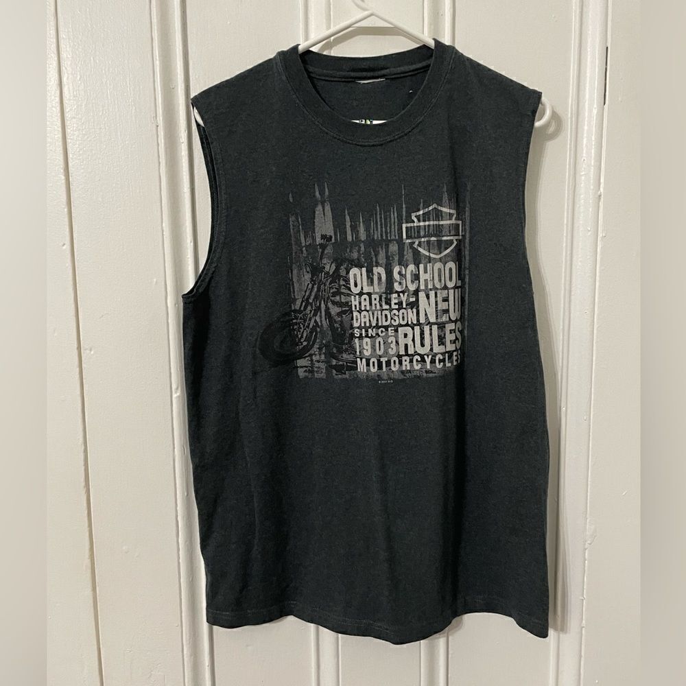 Harley Davidson cut off shirt